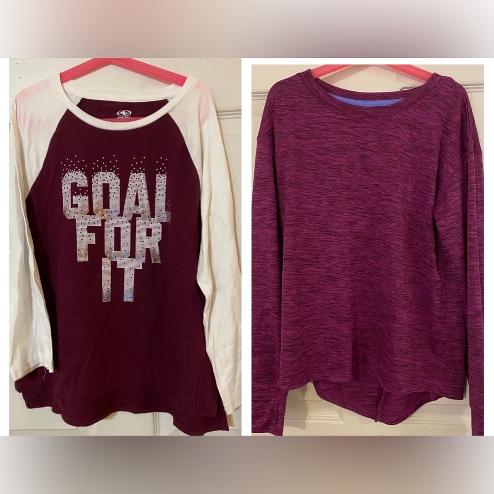 Two Long Sleeve Girl’s Shirts